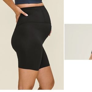 Girlfriend collective maternity bike shorts size S